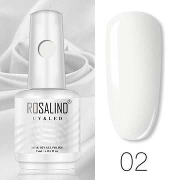 ROSALIND 15ml Soak Off Gel Polish Bright For Nail Art Design LED/UV Lamp